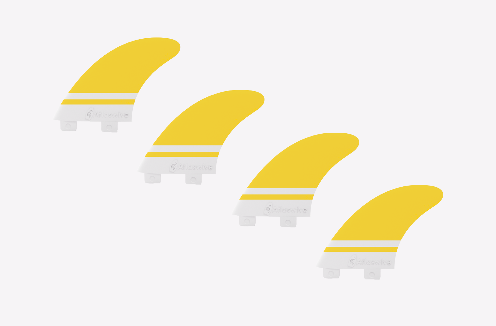 FCS 1 Yellow Fin Quad 🤍🏄‍♂️🌊